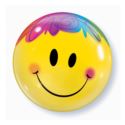 Balon foliowy 22" QL Bubble Poj. "Uśmiech z czup.
