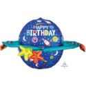 Balony foliowe Happy Birthday Galaxy 73 x 50cm