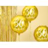 Balon foliowy 50th Birthday, złoty, średnica 45cm
