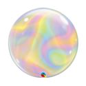 Balon foliowy 22" QL Bubble Iridescent Swirls