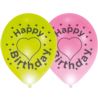 Lateksowe balony LED Happy Birthday 11'' / 4szt.