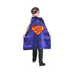 Peleryna dla dzieci Superbohater, satynowa (pelery