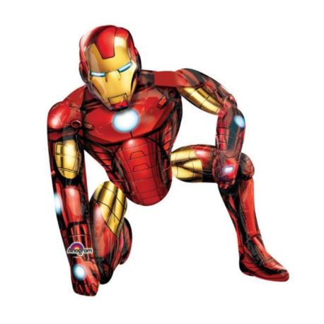 Balon, foliowy chodzacy "Iron Man" 93 x 116 cm