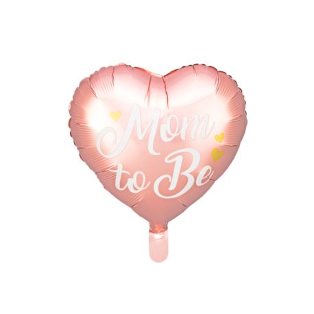 Balon foliowy Mom to Be, 35cm, różowy Balon foliowy Mom to Be, 35cm, różowy
