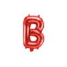 Balon foliowy Litera ''B'', 35cm, czerwony