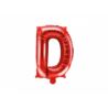 Balon foliowy Litera ''D'', 35cm, czerwony