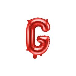 Balon foliowy Litera ''G'', 35cm, czerwony