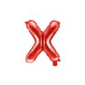 Balon foliowy Litera ''X'', 35cm, czerwony