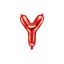 Balon foliowy Litera ''Y'', 35cm, czerwony