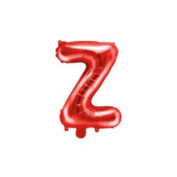 Balon foliowy Litera ''Z'', 35cm, czerwony