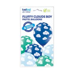 Balony Fluffy Cloudds Boy 6 szt.