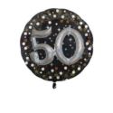 Balon, foliowy "Uroczysto 50" - efekt 3D, 81 cm