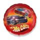 Balon, foliowy 18" FX - "Samochody Hot Cars"(okrąg