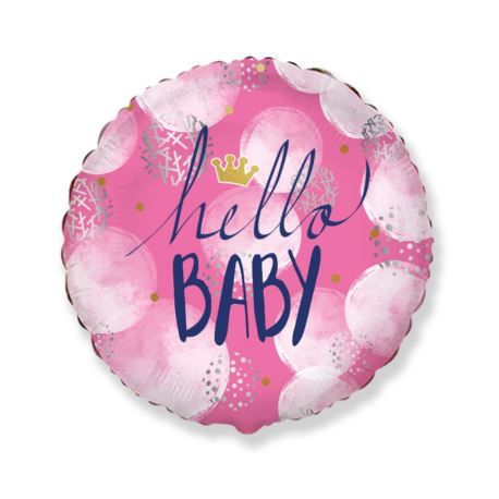 Balon foliowy 18" Hello Baby Girl