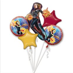 Bukiet balonów Bouquet Captain Marvel 5 szt.