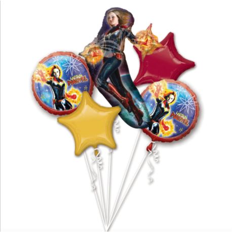 Bukiet balonów Bouquet Captain Marvel 5 szt.