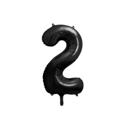 Balon foliowy Cyfra "2", 86cm, czarny