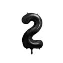 Balon foliowy Cyfra "2", 86cm, czarny