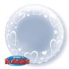 Balon foliowy 24" QL Bubble Deco "Stylizowane serc