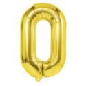 Balony foliowe złote 100cm "0"