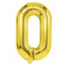 Balony foliowe złote 100cm "0"
