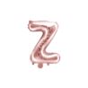 Balon foliowy Litera "Z", 35cm, różowe złoto