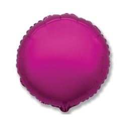 balony, balony na hel, dekoracje balonowe, balony Łódź, balony z nadrukiem, Balon foliowy 18"FX - "Ogrągły" (purpurowy)