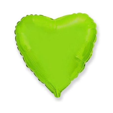 Balon foliowy 18" FX - "Serce" j.zielony