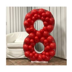 Szablon do wypełniania balonami - Cyfra 8