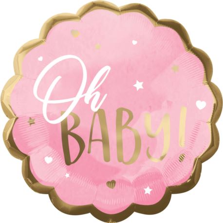 Balon foliowy Jumbo HX Pink Baby Girl