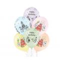 Balony 12" Cute Birthday , 6 szt.