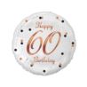Balon foliowy B&C Happy 60 Birthday, biały, nadruk