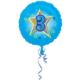 Balon foliowy urodzinowy "3" - niebieski 43 cm