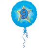 Balon foliowy urodzinowy "9" - niebieski 43 cm