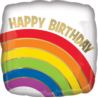 Balon foliowy Tęcza Happy Birthday 18"