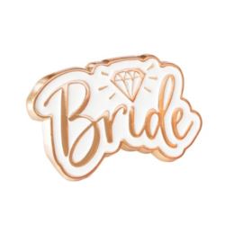 Pin emaliowany Bride rose gold