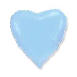 balony, balony na hel, dekoracje balonowe, balony Łódź, balony z nadrukiem, Balon foliowy 18" FX - "Serce" (niebieskie delikat