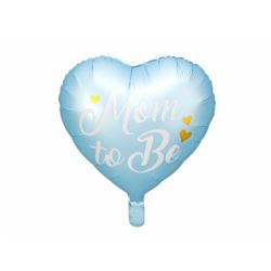 Balon foliowy Mom to Be, 35cm, niebieski