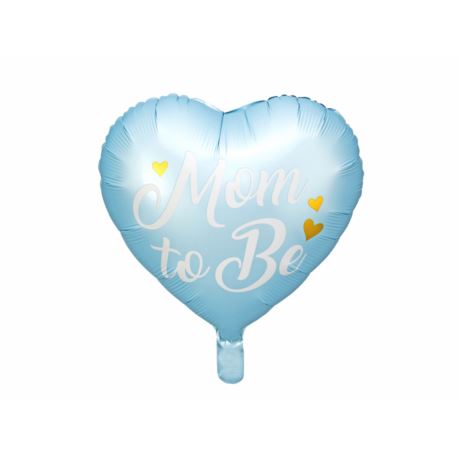 Balon foliowy Mom to Be, 35cm, niebieski