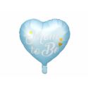 Balon foliowy Mom to Be, 35cm, niebieski