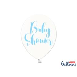 Balony 30 cm, Baby Shower,Crystal Clear 6 szt.