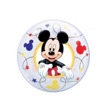 Balon foliowy 12" QL Bubble "Mickey" / 1szt.