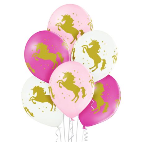 Balony 12" Unicorn 6szt.