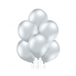 Balon 14" Glossy Silver 100 szt.