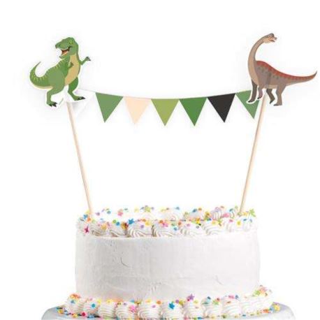 Dekoracja na tort Szczęśliwy Dinozaur, 1 szt.