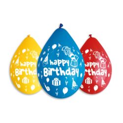 Balony Premium "Happy Birthday (party), 12 / 5 szt
