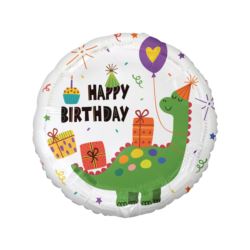 Balon foliowy Dinozaur (Happy Birthday), 18"