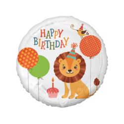 Balon foliowy Lew (Happy Birthday), 18"