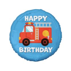 Balon foliowy Straż pożarna (Happy Birthday), 18"