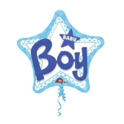 Balon foliowy Baby Boy, 81x81 cm, 1 szt.